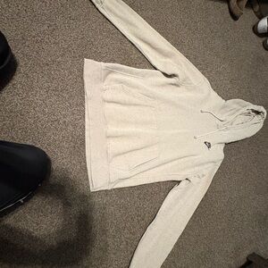 Nike Men's Cream Hoodie Sweater